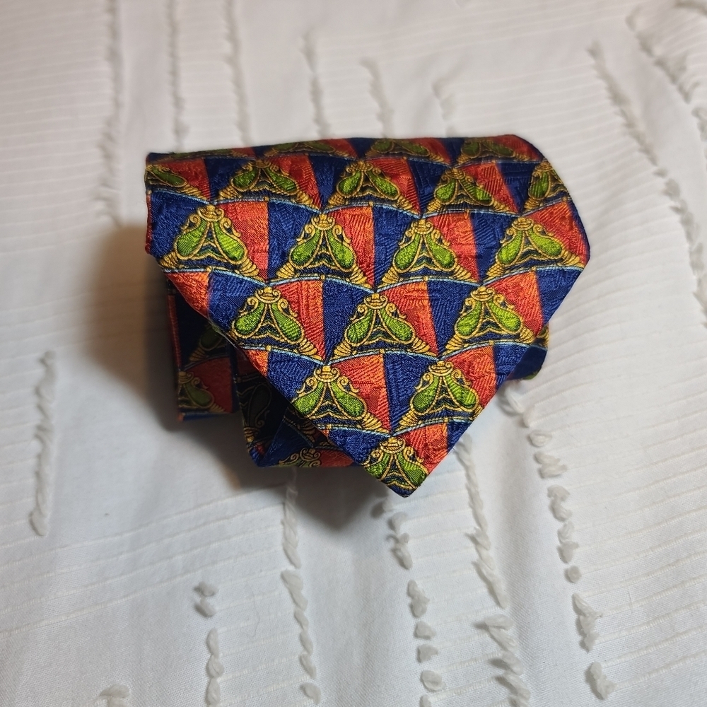 Kolte Italy Silk Multi-colored Neck Tie